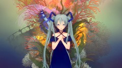 Hatsune miku vocaloid twintails