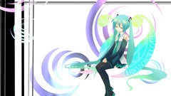 Hatsune miku vocaloid twintails