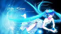 Hatsune miku vocaloid twintails
