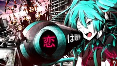 Hatsune miku vocaloid twintails