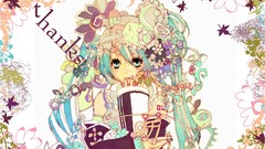 Hatsune miku vocaloid twintails