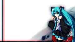 Hatsune miku vocaloid twintails