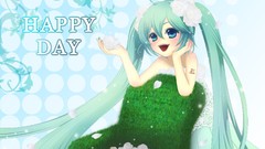 Hatsune miku vocaloid twintails