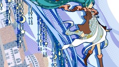 Hatsune miku vocaloid twintails