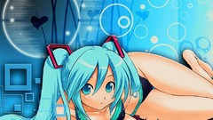 Hatsune miku vocaloid twintails