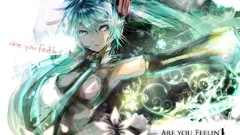 Hatsune miku vocaloid twintails