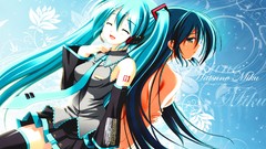 Hatsune miku vocaloid twintails detached sleeves