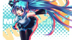 Hatsune miku vocaloid twintails detached sleeves