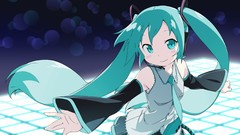 Hatsune miku vocaloid twintails detached sleeves