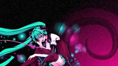 Hatsune miku vocaloid twintails hair ornaments detached sleeves 