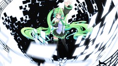 Hatsune miku vocaloid twintails kurenai