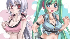 Hatsune miku vocaloid yowane haku twintails Vocaloid Fanmade