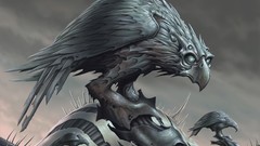 Hawk idol magic: the gathering artwork Dave Allsop