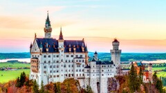 hdr castle landscape building Neuschwanstein Castle bavaria