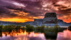 HDR Photography reflections sunset