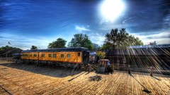 HDR Photography trains