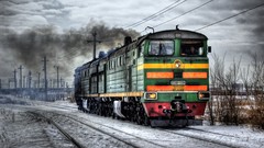 HDR Photography trains