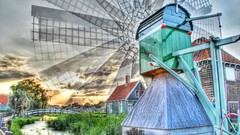 HDR Photography windmills