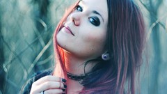 Head green eyes redheads