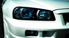 Headlights cars Nissan Skyline