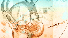 Headphones abstract illustrations