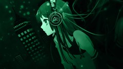 Headphones Anime anime girls akiyama mio k - on