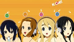 Headphones Anime anime girls akiyama mio k - on nakano azusa 