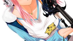 Headphones Anime anime girls black rock shooter touhou 