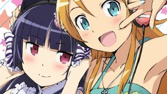 Headphones Anime anime girls gokou ruri kousaka kirino ore no 