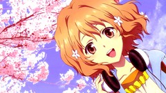 Headphones Anime anime girls hanasaku iroha