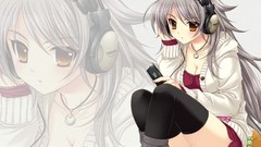 Headphones anime girls