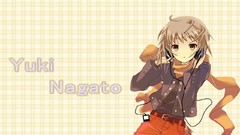 Headphones anime girls nagato yuki suzumiya haruhi the 