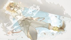 Headphones Anime glasses anime girls boots vocaloid wink