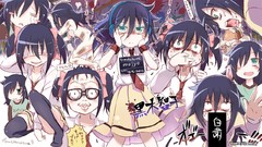 Headphones Anime glasses tie anime girls school uniforms pixiv 