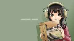 Headphones Anime Simple Background