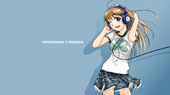Headphones Anime Simple Background