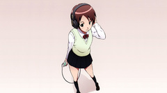 Headphones Anime Simple Background