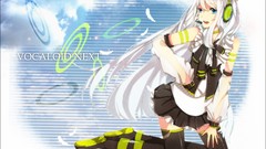 Headphones Anime skirts anime girls vocaloid Ring Suzune