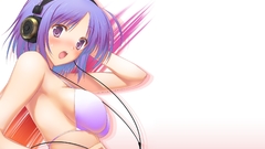 Headphones bikini Simple Background