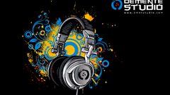 Headphones black Music multicolor