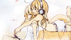 Headphones blondes touhou yuri