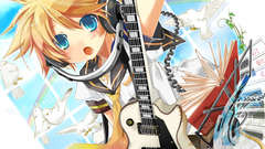 Headphones blondes vocaloid Birds