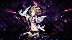 Headphones blondes vocaloid blue