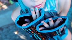 Headphones blue cosplay vocaloid