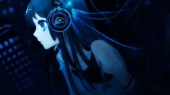 Headphones blue k -
