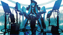 Headphones blue vocaloid stockings