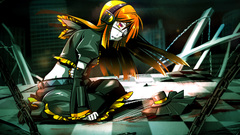 Headphones chain hat com caffein eyepatch Namine konachan