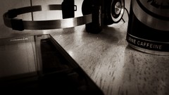 Headphones close-up monochrome nokia caffeine koss