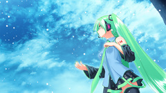 Headphones clouds vocaloid hatsune