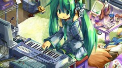 Headphones Computers vocaloid hatsune